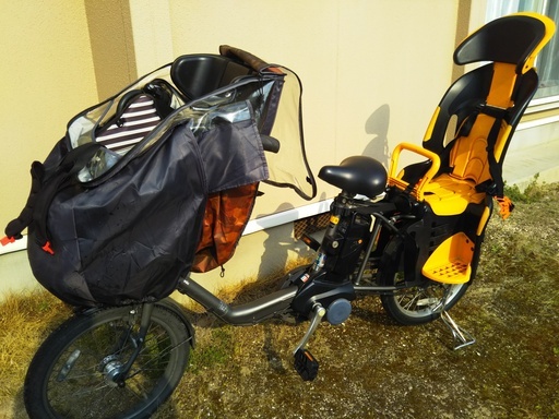 3人乗り電動アシスト自転車 子供乗せ Panasonic ギュットミニDX 黒 20インチ 13.2Ah BAA幼児2人同乗基準適合車