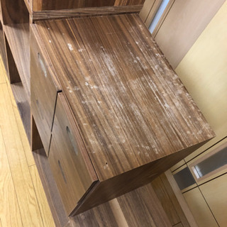 無印　スタッキングシェルフ　ウォールナット材