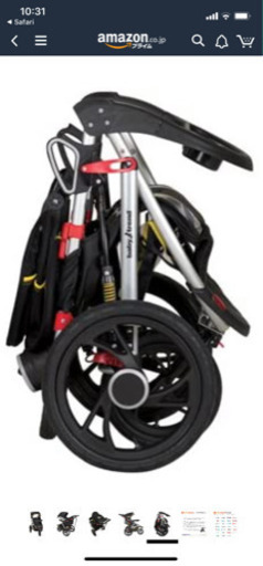 雪道対応 ベビートレンド ウルトラライトジャガー ベビーカー 3輪バギー