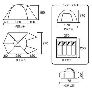 コールマン タフドーム 2725スタートパッケージ