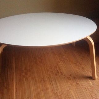 楕円形の 白い テーブル コーヒーテーブル