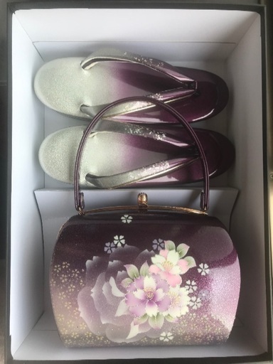 【良品】成人式バッグ\u0026草履セット