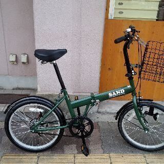 SAND 20吋折り畳み自転車 シングル/グリーン