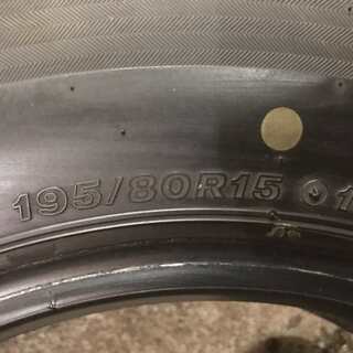 BS RD-613 STEEL 195/80R15 107/105L LT 15インチ 夏タイヤ 4本 2017年製 バリ溝 ハイエース キャラバン等　(TF262) クレジットカード QR決済可能