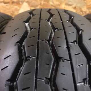 BS RD-613 STEEL 195/80R15 107/105L LT 15インチ 夏タイヤ 4本 2017年製 バリ溝 ハイエース キャラバン等　(TF262) クレジットカード QR決済可能