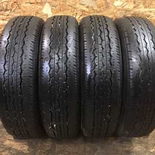BS RD-613 STEEL 195/80R15 107/105L LT 15インチ 夏タイヤ 4本 2017年製 バリ溝 ハイエース キャラバン等　(TF262) クレジットカード QR決済可能