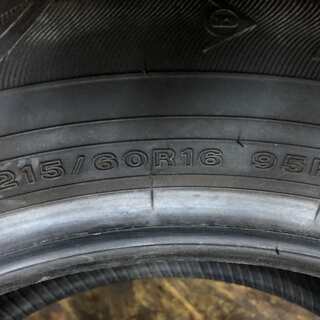 DUNLOP ENASAVE EC300 215/60R16 16インチ 夏タイヤ 4本 2017年製 バリ溝 エスティマ オデッセイ CX-3 ヴェゼル等 　(VTC147) クレジットカード QR決済可能