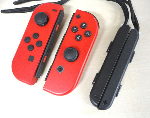 美品 ニンテンドースイッチ ジョイコン(Ｌ)/(R) レッド ストラップ×2+ジョイコン充電グリップ セット Nintendo Switch Joy-Con