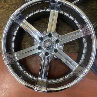 EMR PRODUCT 社外ホイール 23インチ 4本 10J6HPCD139.7+15 メッキ 