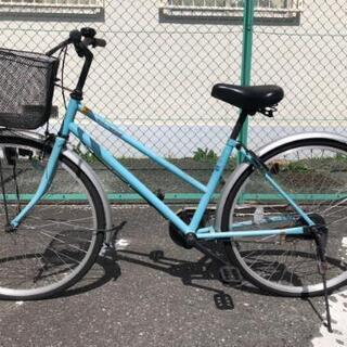 970番 青色自転車 26インチ