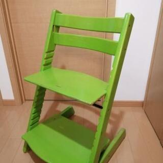 子供用椅子　ストッケ　黄緑