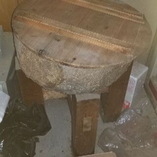 臼と杵、釜戸及び釜付き