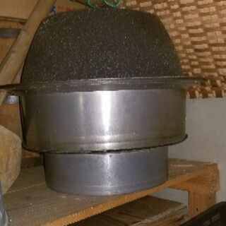 臼と杵、釜戸及び釜付き