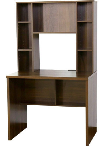 パソコンデスク 机 収納 棚 足元収納 コンセント付き 幅90 ウォルナット アルク90cm 荒川区役所前のテーブル 学習机 の中古あげます 譲ります ジモティーで不用品の処分