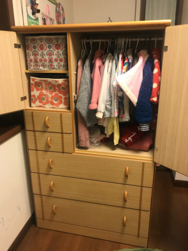 ディズニーミッキー子ども洋服タンス Takahy 上鳥羽口の収納家具の中古あげます 譲ります ジモティーで不用品の処分