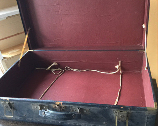 1940年代のアンティークな旅行鞄 アンティークカバン(大) 旅行鞄 1907
