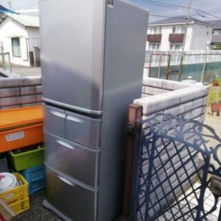💴０　５ドア冷凍冷蔵庫 SR-H401K(S) 　２００７年式　...