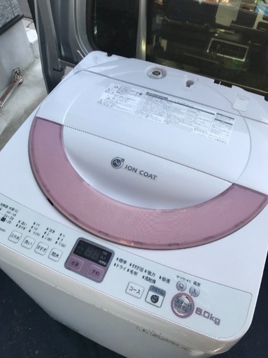 取引中2014年製シャープ全自動洗濯機容量6キロ。千葉県内配送無料。設置無料