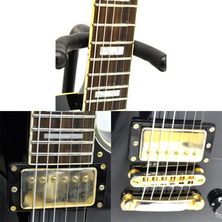 BUSKERS 弾きやすい！レスポール・カスタムタイプ ブラック 調整済み