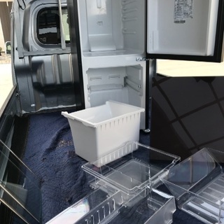 取引中2016年製ハイセンスダークブラウン冷蔵庫美品。千葉県内配送無料