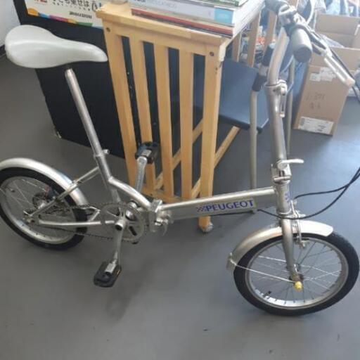 売り切れました【中古自転車】PEUGEOT　ﾌﾟｼﾞｮｰ　16インチ　アルミ折り畳み自転車