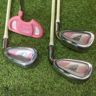 WE-101ハーフ☆レディース☆ゴルフクラブセット☆ピンクセット