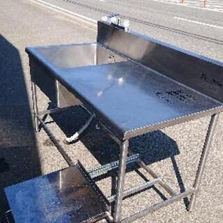 中古美品 炊飯台付き一槽シンクお売りします。