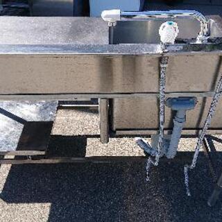 中古美品 炊飯台付き一槽シンクお売りします。