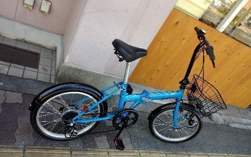 CASULY 20吋折り畳み自転車 外装6段/マットブルーxブラック 【公式通販】