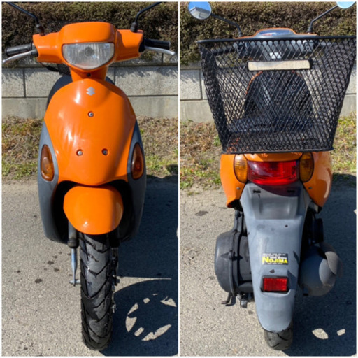 ☆レッツ4.高年式FIモデル☆バッテリー・プラグなど新品交換☆快調ですぐに乗り出せます(^ ^) ☆レッツ4.バッテリー・プラグなど新品交換☆高年式FIモデル☆オレンジ