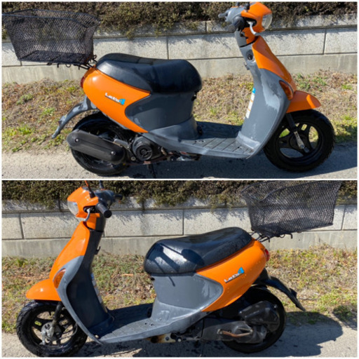 ☆レッツ4.バッテリー・プラグなど新品交換☆高年式FIモデル☆オレンジ