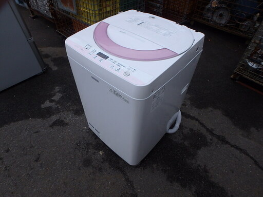 ★ガッツリ清掃済み☆2015年製☆SHARP シャープ 5.5kg 全自動電気洗濯機 ES-G55PC-P