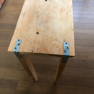 木製ハンドメイドテーブル　檜材使用　
