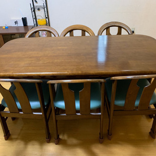 日本製品 ダイニングテーブルセット6人がけ