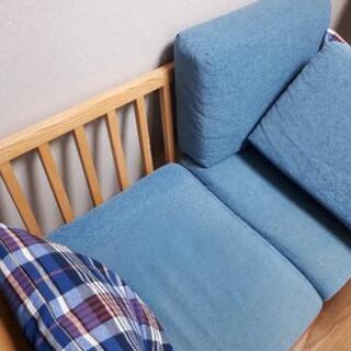 【直接受取のみ】SIEVE lull sofa 2人掛けソファ スカイ