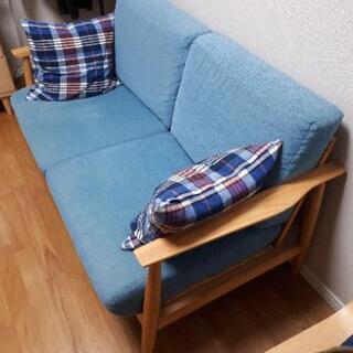 直接受取のみ】SIEVE 売れ筋 lull sofa 2人掛けソファ スカイ