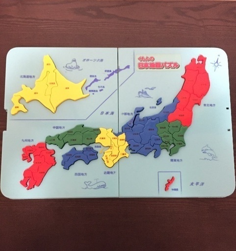 くもんの日本地図パズル くま 阿倍野のキッズ用品 幼児教育 の中古あげます 譲ります ジモティーで不用品の処分
