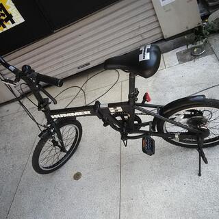 （決まりました）中古　黒　ハマー　HUMMER　折りたたみ自転車