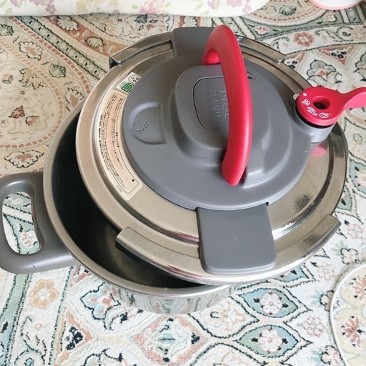 ティファール 圧力鍋 パプリカレッド 6L