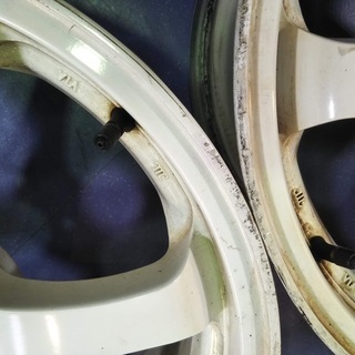 BIM WS028 日本製 ランエボ スカイライン マークX マークⅡ スープラ RX-7 レクサス GT-R 白 ホワイト 17インチ 8.5J ダウンヒルスペシャル リム 歪~回転振れ有