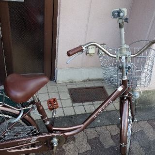 S-TECH 24吋ファミリーサイクル シングル/LEDオート/ブラウン