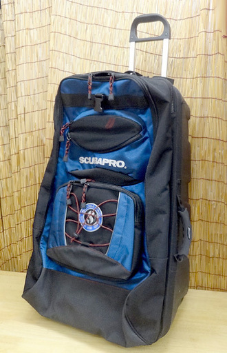 使用感少なめ☆SCUBAPRO スキューバプロ ホイールバッグ2 ブルー 3WAY  