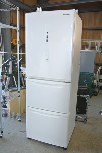 【032408】冷凍冷蔵庫　パナソニック　NR-C340C-W形　2019年製　冷凍室68L　冷蔵室267L【引取限定】