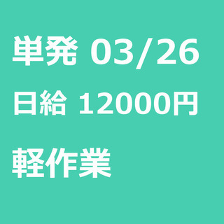 【急募】 03月26日/単発/日払い/柏市:交通費支給！簡単な現...