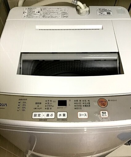 2018 AQUA 全自動洗濯機 AQW-S60G(W)