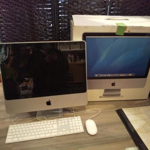 Mac マック 一体型パソコン MA877J/A 2.4GHZ 1GB 320GB HDDフォーマット済み OS未インストール キーボード マウス付き 現状品