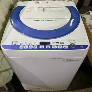 2015年製SHARP全自動電気洗濯機ES-T707-A - 桜井市