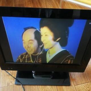 小型テレビと室内アンテナ(アンテナ修理必要)