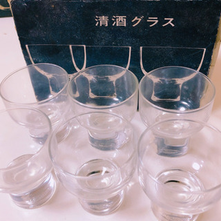 柳宗理デザイン　佐々木硝子株式会社製の清酒グラス6個セット