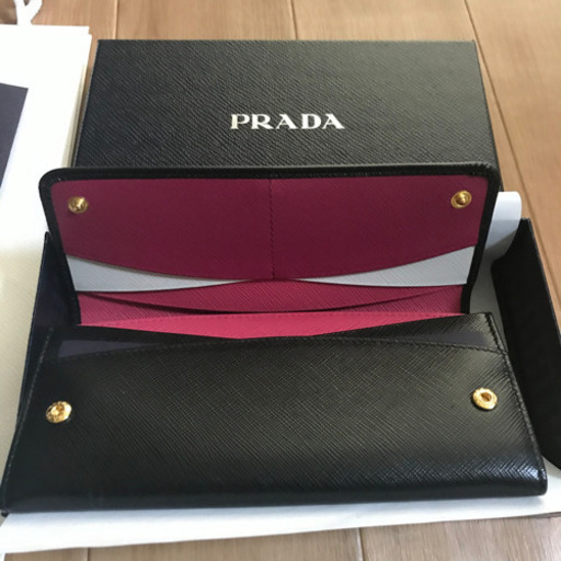 新品　PRADA 長財布  サフィアーノ  1MH132_ZLP